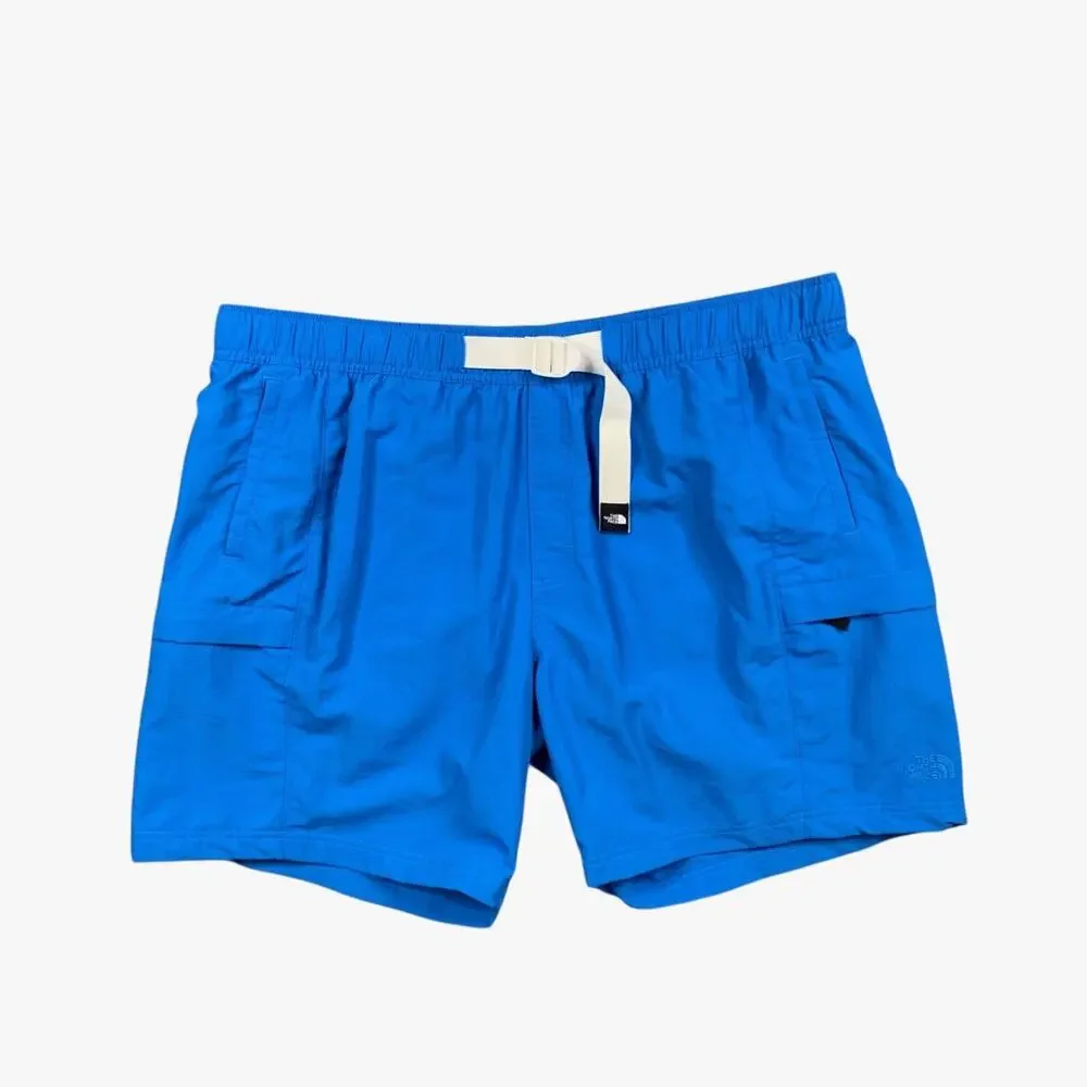 The North Face Swim Shorts Mens 2XL Blue Class V Belted Mesh Brief Lined Beach‎